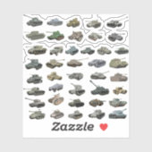 各種第2次世界大戦タンク シール (シート)