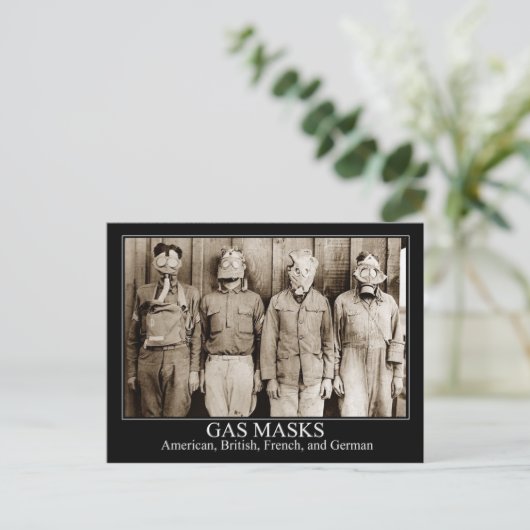 各種防毒マスク ポストカード (スタンド正面)