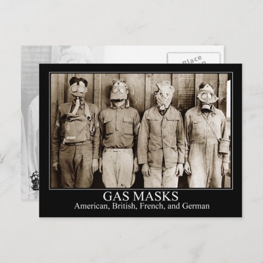 各種防毒マスク ポストカード (正面/裏面)