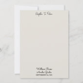 各素朴フィエスタフローラスペインの結婚バラ 招待状 (裏面)