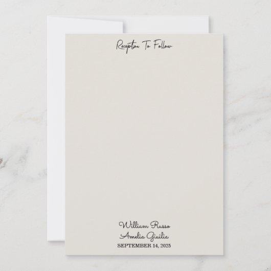 各素朴フィエスタフローラスペインの結婚バラ 招待状 (裏面)