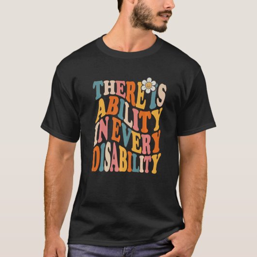 各障害認識度Speに能力がある Tシャツ (正面)