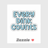 各Dinkカウント青いレトロピックボール文字 シール (シート)