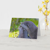 「各OTTERが必要」バレンタインのグリーティングカード カード (黄色い花)