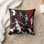 合い鍵の枕-バーガンディ クッション (ブランケット)