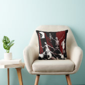 合い鍵の枕-バーガンディ クッション (椅子)