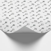 合い鍵パターン ラッピングペーパー (角)