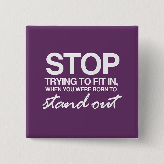 合うことを試みることを止めて下さい 缶バッジ (正面)