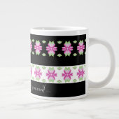 合うように文字をパーソナライズ ジャンボコーヒーマグカップ (右)