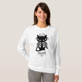 合うsantapeluciaの女性オウムのフード付の長袖 tシャツ (正面フル)