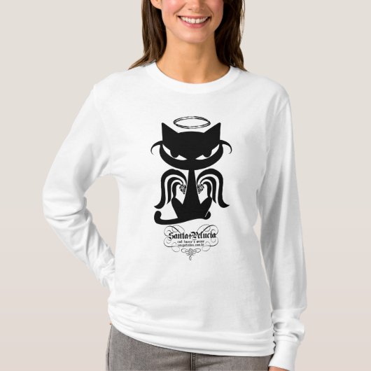 合うsantapeluciaの女性オウムのフード付の長袖 tシャツ (正面)