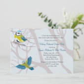 合わせた雪の鳥のリハーサルのディナー・パーティInv 招待状 (スタンド正面)