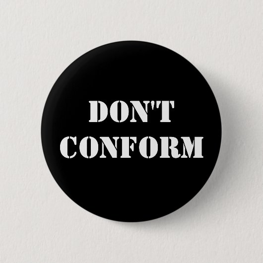 合わせないで下さい 缶バッジ (正面)