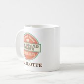 合わせられた泳ぐ人のパーソナライズなオフィスのマグのギフト コーヒーマグカップ (正面左)