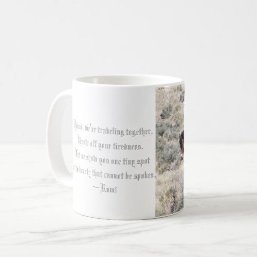 合わせられた種馬11のozのマグ コーヒーマグカップ (正面左)