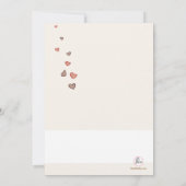 合わせるリハーサルの夕食の招待状を結婚します 招待状 (裏面)