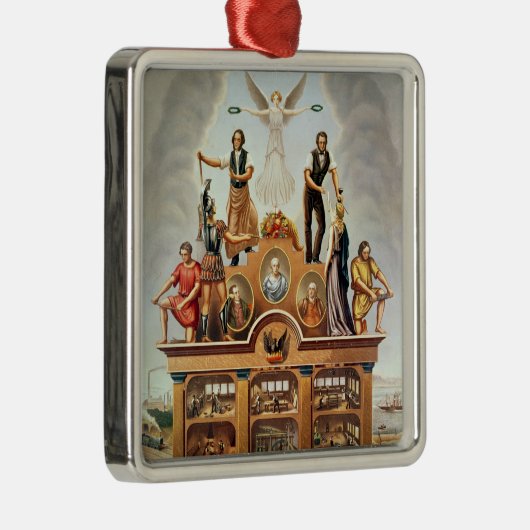 合併された社会の貿易紋章 メタルオーナメント (右)