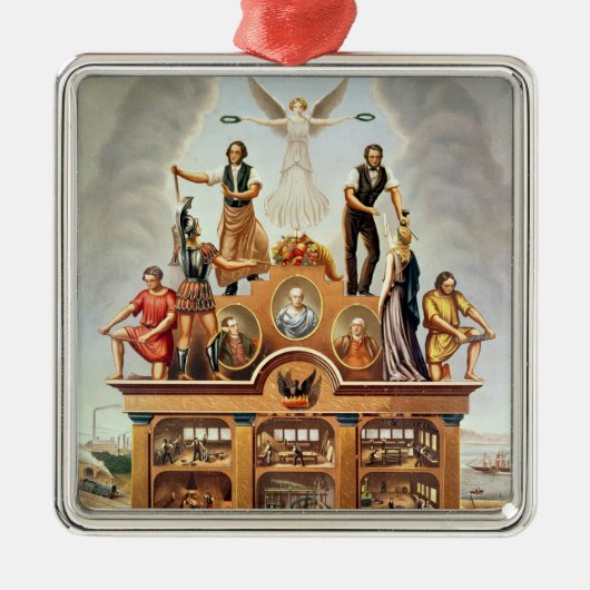 合併された社会の貿易紋章 メタルオーナメント (正面)