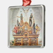 合併された社会の貿易紋章 メタルオーナメント (左)