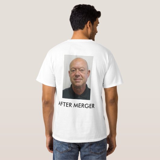 合併の前か後 Tシャツ (裏面フル)