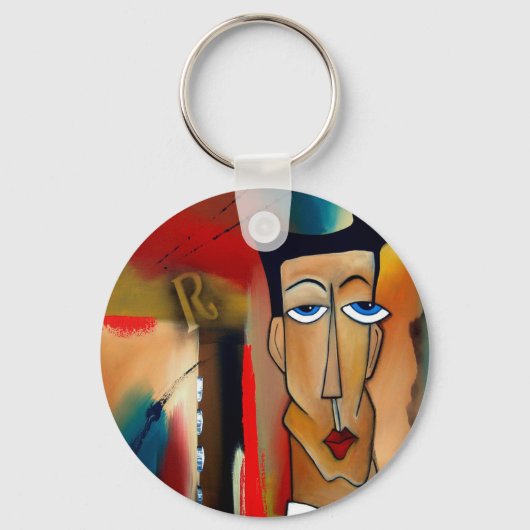 合併抽象芸術 キーホルダー (正面)