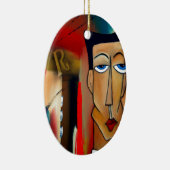 合併抽象芸術 セラミックオーナメント (右)