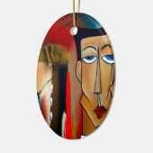 合併抽象芸術 セラミックオーナメント (左)