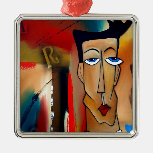 合併抽象芸術 メタルオーナメント (正面)