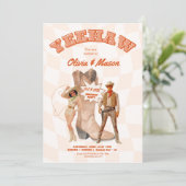 合同パーティー招待 ウェスタンコウボーイ ブーツ 招待状 (スタンド正面)