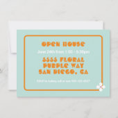 合同ヒッピー写真卒業パーティー5人 招待状 (裏面)