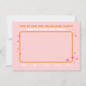 合同ヒッピー写真卒業パーティー5人 招待状 (正面)