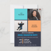 合同フォト卒業パーティー招待状 招待状 (正面)