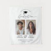 合同卒業パーティー2 フォト ウェルカム タペストリー (正面)