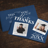 合同卒業式 | 2 フォト サンキューカード