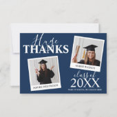 合同卒業式 | 2 フォト サンキューカード (正面)