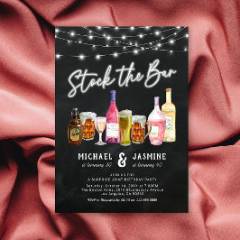 合同成人誕生日パーティー 招待状