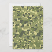 合同軍軍隊誕生日2つの共有タンク迷彩柄 招待状 (裏面)