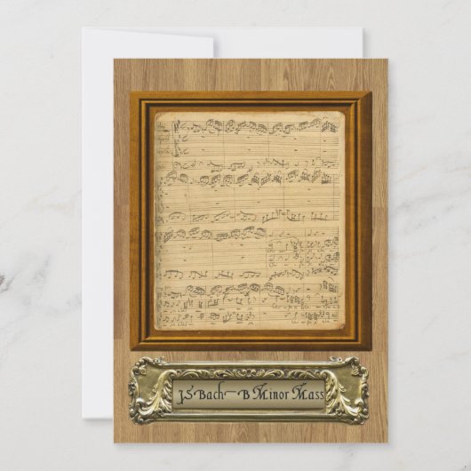 合唱コンサートの招待状 招待状 (正面)