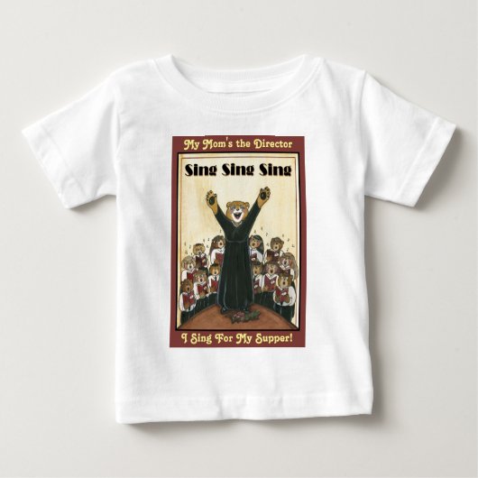 合唱ディレクターののためのChildワイシャツ ベビーTシャツ (正面)