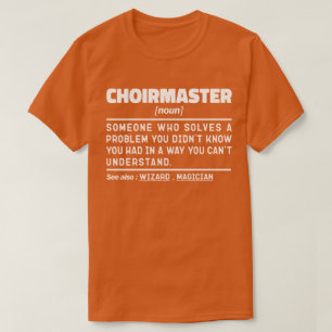 合唱名詞定義合唱団ディレクターおもしろい Tシャツ