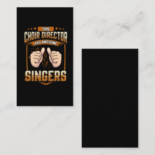 合唱団おもしろい監督ことわざ合唱団 名刺 (正面/裏面)