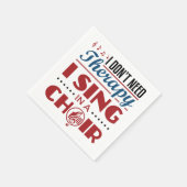 合唱団で歌うセラピーは必要ない スタンダードカクテルナプキン (角)