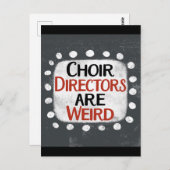 合唱団の監督ははがきであ風変わりる ポストカード (正面/裏面)