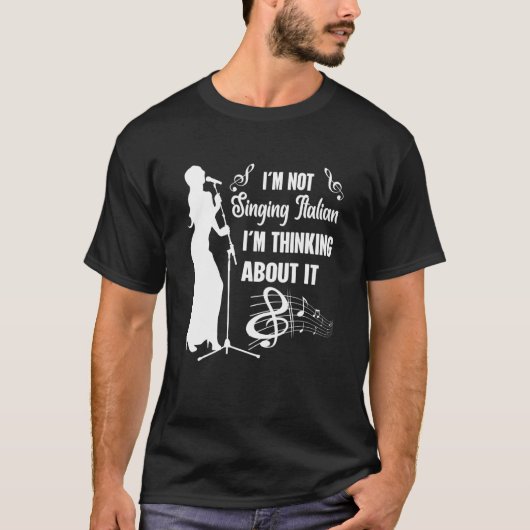 合唱団や劇作家のオペラ歌手 Tシャツ (正面)