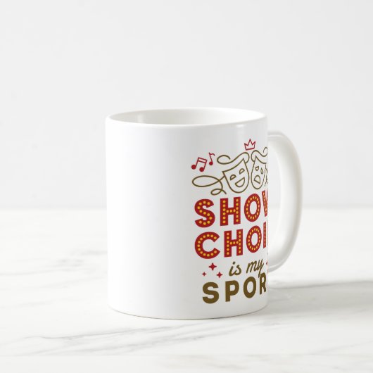 合唱団を見せるのは私のスポーツだ コーヒーマグカップ (正面右)