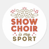 合唱団を見せるのは私のスポーツだ ラウンドシール (正面)