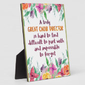 合唱団ディレクター合唱団先生感謝ギフト フォトプラーク (側面)