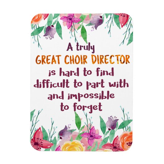 合唱団ディレクター合唱団先生感謝ギフト マグネット (縦)