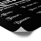 合唱団ディレクター音楽おもしろいミュージカル先生 ポスター (角)