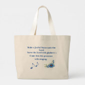 合唱団トートバッグ ラージトートバッグ (裏面)